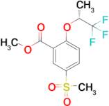 5-Methylsulfonyl-2-[((R)-2,2,2-trifluoro-1-methylethyl)oxy]benzoic acid methyl ester