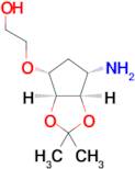 2-(((3aS,4R,6S,6aR)-6-amino-2,2-dimethyltetrahydro-3aH-cyclopenta[d][1,3]dioxol-4-yl)oxy)ethanol