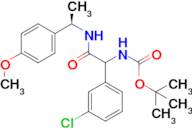 tert-Butyl (1-(3-chlorophenyl)-2-(((R)-1-(4-methoxyphenyl)ethyl)amino)-2-oxoethyl)carbamate