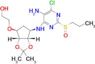 2-(((3aR,4S,6R,6aS)-6-((5-amino-6-chloro-2-(propylsulfinyl)pyrimidin-4-yl)amino)-2,2-dimethyltet...