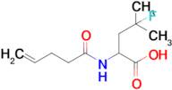 4-Fluoro-4-methyl-2-(pent-4-enamido)pentanoic acid