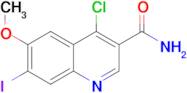 4-chloro-7-iodo-6-methoxyquinoline-3-carboxamide