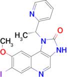 (R)-7-iodo-8-methoxy-1-(1-(pyridin-2-yl)ethyl)-1H-imidazo[4,5-c]quinolin-2(3H)-one