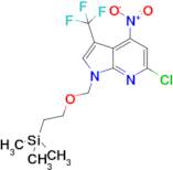 6-Chloro-4-nitro-3-(trifluoromethyl)-1-((2-(trimethylsilyl)ethoxy)methyl)-1H-pyrrolo[2,3-b]pyridine