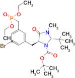 (2S,5S)-tert-butyl 5-(3-bromo-5-((diethoxyphosphoryl)methyl)benzyl)-2-(tert-butyl)-3-methyl-4-oxoi…