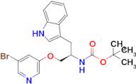 (R)-tert-butyl (1-((5-bromopyridin-3-yl)oxy)-3-(1H-indol-3-yl)propan-2-yl)carbamate