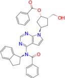 (1S,2S,4R)-4-(4-(N-((S)-2,3-dihydro-1H-inden-1-yl)benzamido)-7H-pyrrolo[2,3-d]pyrimidin-7-yl)-2-(h…