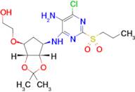 2-(((3aR,4S,6R,6aS)-6-((5-amino-6-chloro-2-(propylsulfonyl)pyrimidin-4-yl)amino)-2,2-dimethyltetra…