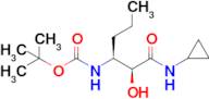 tert-Butyl ((2S,3S)-1-(cyclopropylamino)-2-hydroxy-1-oxohexan-3-yl)carbamate