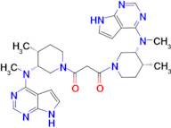 1,3-bis((3R,4R)-4-methyl-3-(methyl(7H-pyrrolo[2,3-d]pyrimidin-4-yl)amino)piperidin-1-yl)propane-...