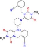 (R)-2-((6-(3-((3-(2-cyanobenzyl)-1-methyl-2,6-dioxo-1,2,3,6-tetrahydropyrimidin-4-yl)amino)piperid…