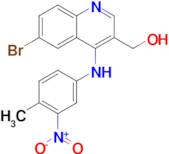 (6-Bromo-4-((4-methyl-3-nitrophenyl)amino)quinolin-3-yl)methanol