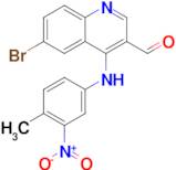 6-Bromo-4-((4-methyl-3-nitrophenyl)amino)quinoline-3-carbaldehyde