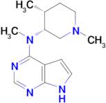 N-((3R,4R)-1,4-dimethylpiperidin-3-yl)-N-methyl-7H-pyrrolo[2,3-d]pyrimidin-4-amine