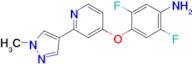 2,5-Difluoro-4-((2-(1-methyl-1H-pyrazol-4-yl)pyridin-4-yl)oxy)aniline