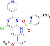 5-Methyl-N-[6-chloro-5-(2-methoxyphenoxy)-2-(4-pyridyl)-4-pyrimidinyl]-2-pyridinesulfonamide