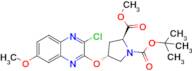 1-(tert-Butyl) 2-methyl (2S,4R)-4-((3-chloro-7-methoxyquinoxalin-2-yl)oxy)pyrrolidine-1,2-dicarbox…