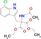 Diethyl 2-acetamido-2-((7-chloro-1H-indol-3-yl)methyl)malonate
