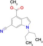 Methyl 6-cyano-1-(pentan-3-yl)-1H-indole-4-carboxylate