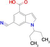 6-Cyano-1-(pentan-3-yl)-1H-indole-4-carboxylic acid