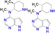 N-methyl-N-((3R,4S)-4-methylpiperidin-3-yl)-7H-pyrrolo[2,3-d]pyrimidin-4-amine compound with N-m...