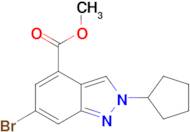 Methyl 6-bromo-2-cyclopentyl-2H-indazole-4-carboxylate