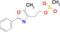 Methanesulfonic acid 2-(5-methyl-2-phenyloxazol-4-yl)ethyl ester