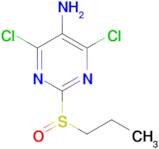 4,6-Dichloro-2-(propylsulfinyl)pyrimidin-5-amine