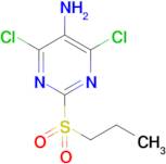 4,6-Dichloro-2-(propylsulfonyl)pyrimidin-5-amine