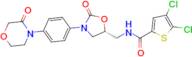 (R)-4,5-dichloro-N-((2-oxo-3-(4-(3-oxomorpholino)phenyl)oxazolidin-5-yl)methyl)thiophene-2-carboxa…