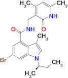 (R)-6-bromo-1-(sec-butyl)-N-((4,6-dimethyl-2-oxo-1,2-dihydropyridin-3-yl)methyl)-3-methyl-1H-indol…
