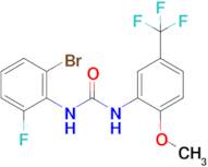 1-(2-Bromo-6-fluorophenyl)-3-(2-methoxy-5-(trifluoromethyl)phenyl)urea