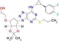 2-(((3aS,4R,6S,6aR)-6-(7-(((1R,2S)-2-(3,4-difluorophenyl)cyclopropyl)amino)-5-(propylthio)-3H-[1,2…