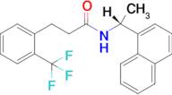 (R)-N-(1-(naphthalen-1-yl)ethyl)-3-(2-(trifluoromethyl)phenyl)propanamide