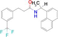 N-[(1S)-1-(1-Naphthalenyl)ethyl]-3-(trifluoromethyl)benzenepropanamide