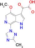 2-(4-Methoxy-7-(3-methyl-1H-1,2,4-triazol-1-yl)-1H-pyrrolo[2,3-c]pyridin-3-yl)-2-oxoacetic acid