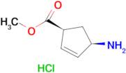 methyl (1S,4R)-4-aminocyclopent-2-ene-1-carboxylate hydrochloride