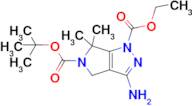 5-tert-Butyl 1-ethyl 3-amino-6,6-dimethylpyrrolo[3,4-c]pyrazole-1,5(4H,6H)-dicarboxylate