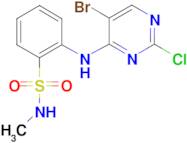 2-(5-Bromo-2-chloro-pyrimidin-4-ylamino)-N-methyl-benzenesulfonamide