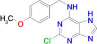 2-chloro-N-[(4-methoxyphenyl)methyl]-7H-purin-6-amine