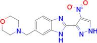 6-[(morpholin-4-yl)methyl]-2-(4-nitro-1H-pyrazol-3-yl)-1H-1,3-benzodiazole