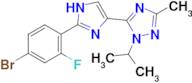 5-(2-(4-Bromo-2-fluorophenyl)-1H-imidazol-4-yl)-1-isopropyl-3-methyl-1H-1,2,4-triazole