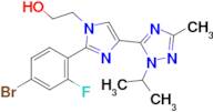 2-(2-(4-Bromo-2-fluorophenyl)-4-(1-isopropyl-3-methyl-1H-1,2,4-triazol-5-yl)-1H-imidazol-1-yl)ethanol