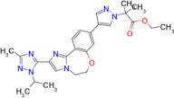 Ethyl 2-(4-(2-(1-isopropyl-3-methyl-1H-1,2,4-triazol-5-yl)-5,6-dihydrobenzo[f]imidazo[1,2-d][1,4...