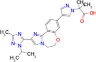 2-(4-(2-(1-Isopropyl-3-methyl-1H-1,2,4-triazol-5-yl)-5,6-dihydrobenzo[f]imidazo[1,2-d][1,4]oxazepi…