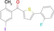 (5-(2-Fluorophenyl)thiophen-2-yl)(5-iodo-2-methylphenyl)methanone