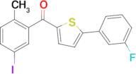 (5-(3-Fluorophenyl)thiophen-2-yl)(5-iodo-2-methylphenyl)methanone