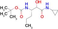 tert-Butyl ((3S)-1-(cyclopropylamino)-2-hydroxy-1-oxohexan-3-yl)carbamate