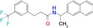 N-(1-(Naphthalen-2-yl)ethyl)-3-(3-(trifluoromethyl)phenyl)propanamide