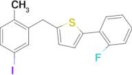 2-(2-fluorophenyl)-5-(5-iodo-2-methylbenzyl)thiophene